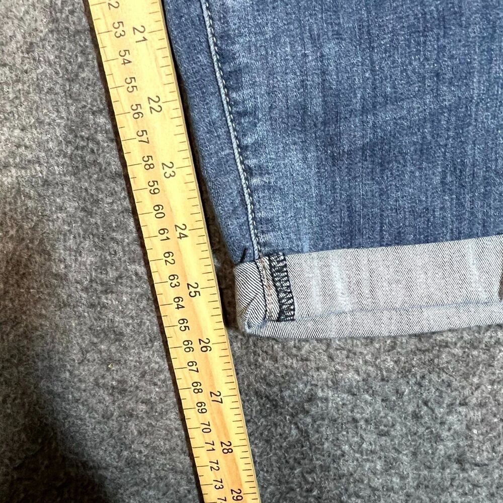 NYDJ Dayla Jeans Womens Size 6 Blue Denim Cuff Capri Lift Tuck Technology 32x26 - Picture 5 of 11
